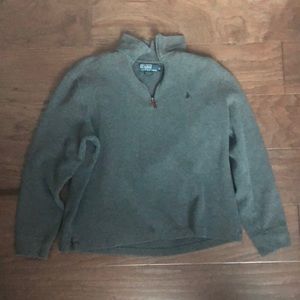 Polo by Ralph Lauren Gray Quarter Zip Sweater